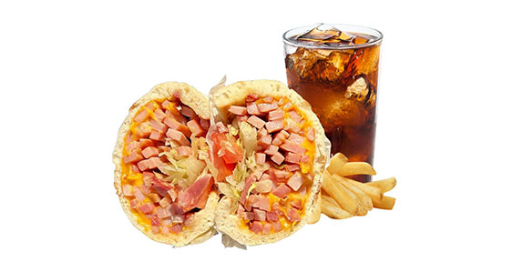 Ham and Cheese Pita