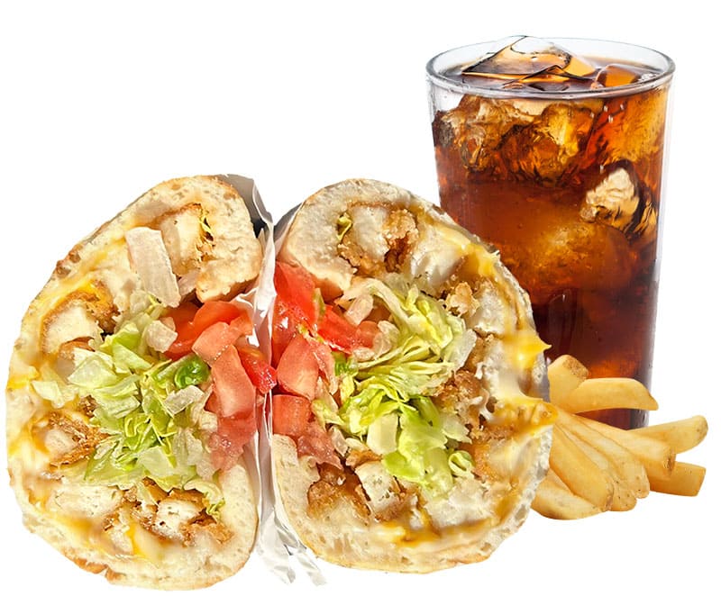 Crispy Chicken Pita Combo