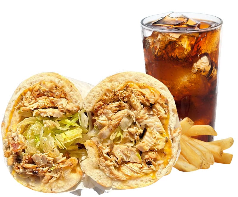 Grilled Chicken Pita Combo