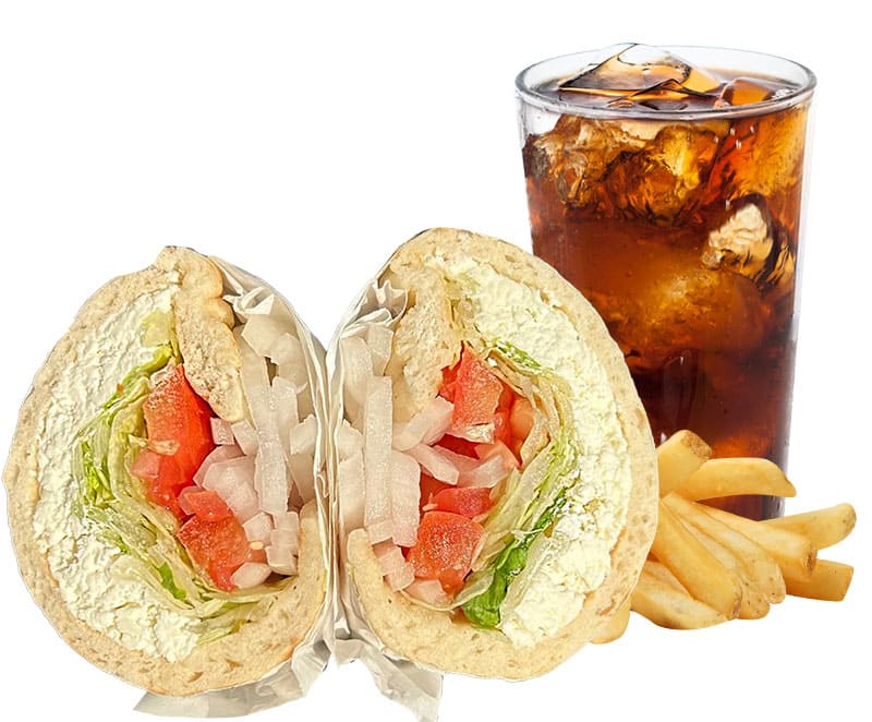 Vegetarian Pita Combo